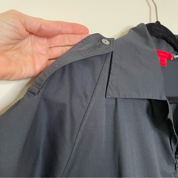 Shamask Classic Shirt Dress in Cotton pockets minimalist oversized designer - Picture 7 of 13